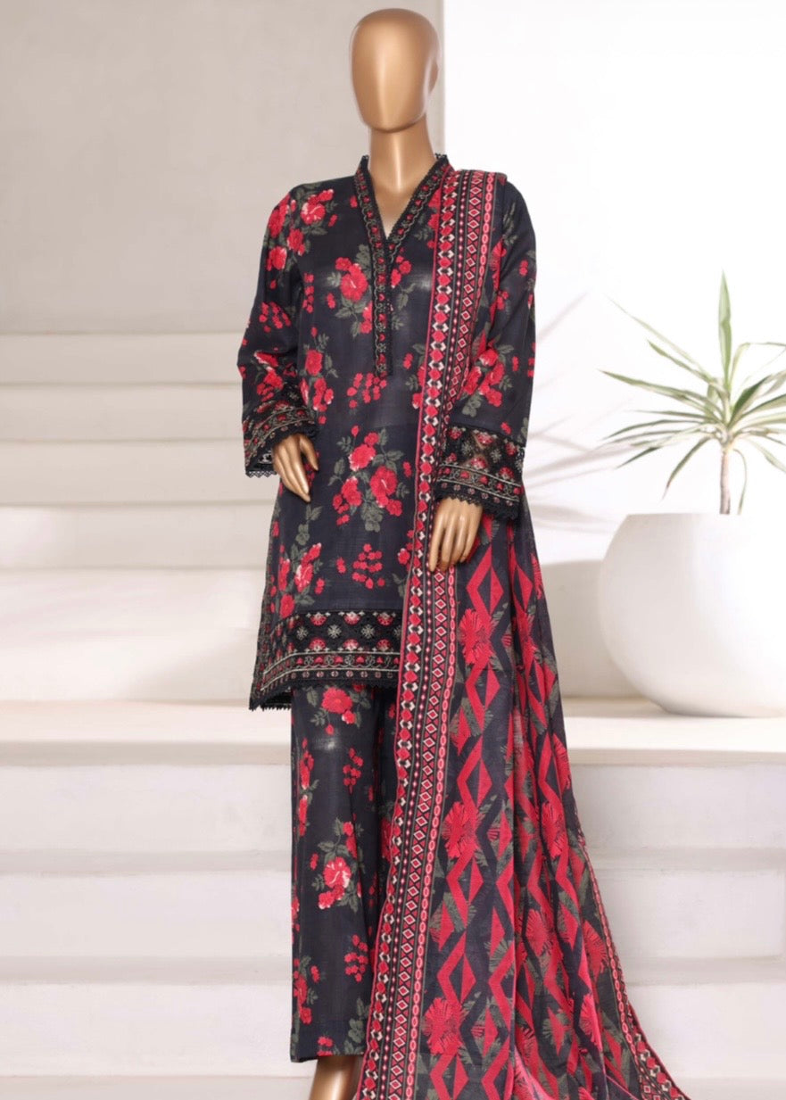 MCSBW109-EMBROIDERED KHADDAR SUIT