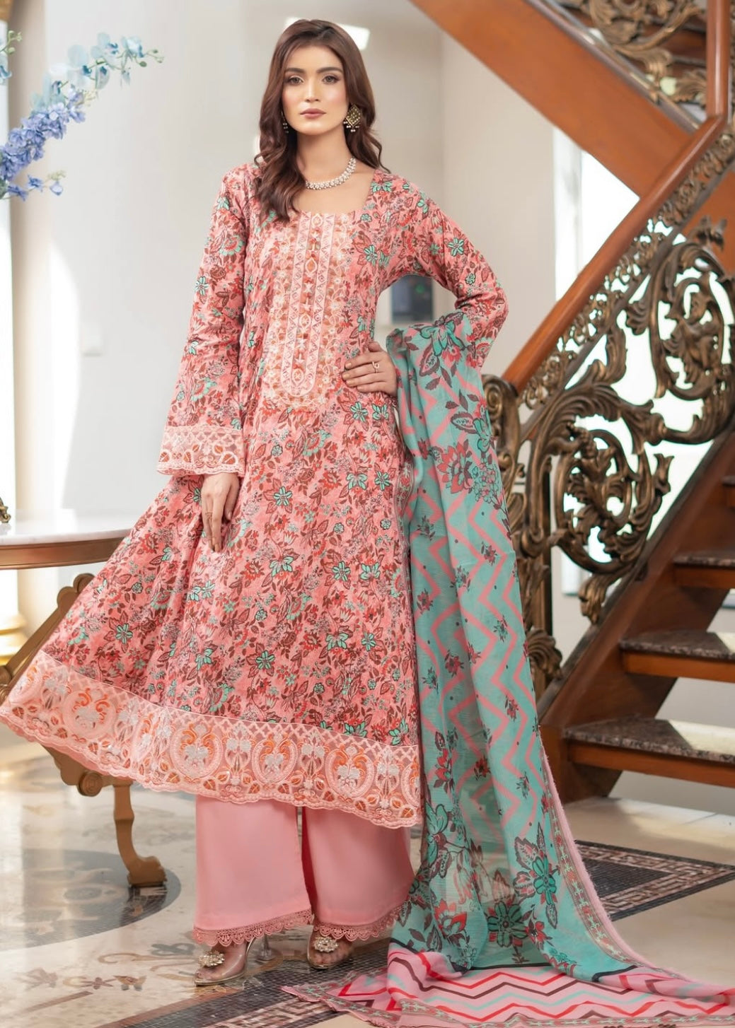MCMR404-EMBROIDERED FROCK SUIT