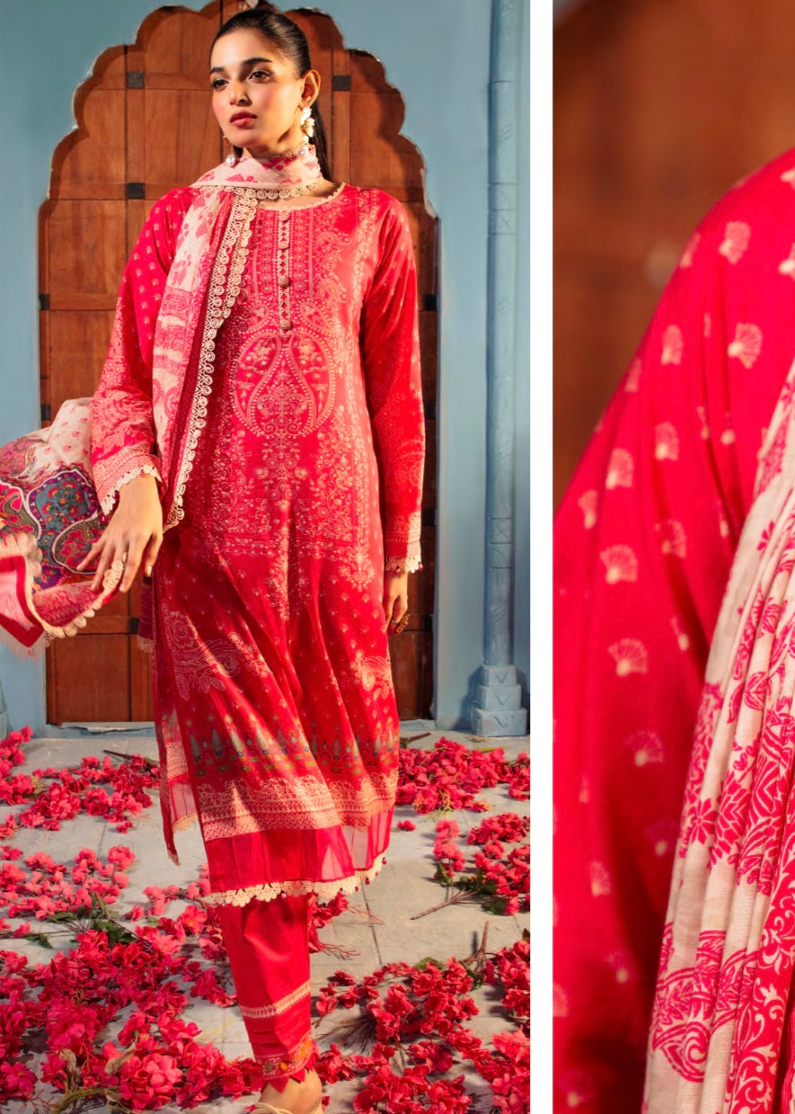MCGA309-EMBROIDERED LAWN SUIT
