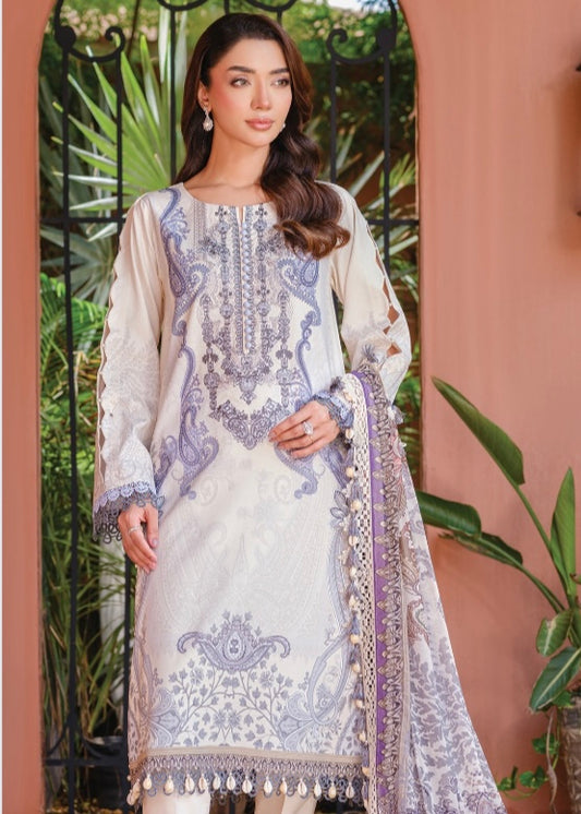 MCJ325-PREMIUM EMBROIDERED LAWN SUIT