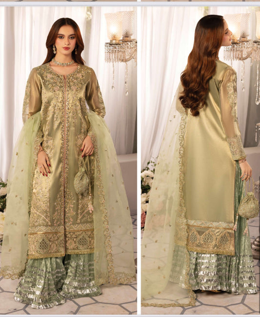 MCZR206-PREMIUM ORGANZA SUIT