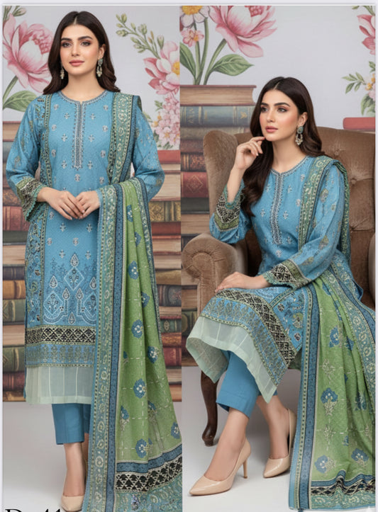 MCD151-PRINTED COTTON SUIT