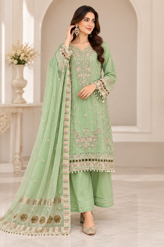 MCMB102-PREMIUM CHIFFON SUIT