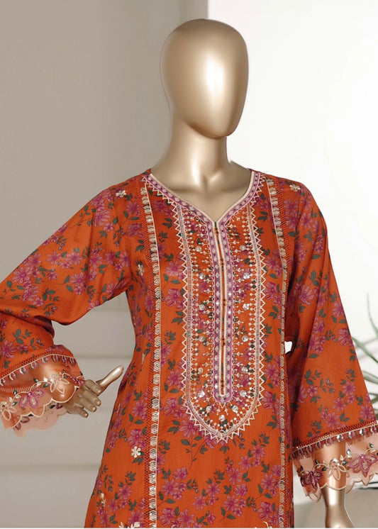 MCSBS116-PREMIUM EMBROIDERED LAWN SUIT