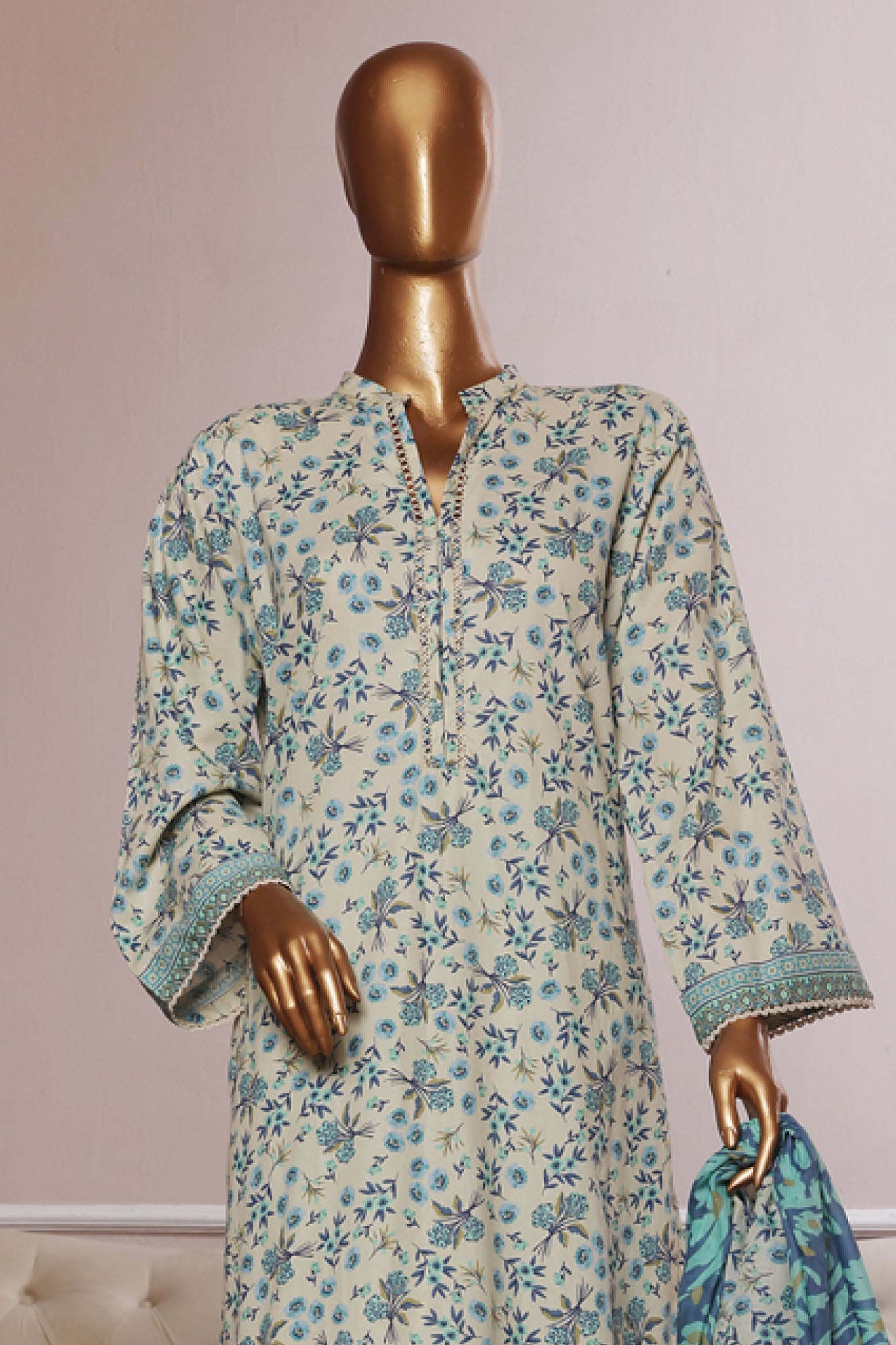 MCBSF103-PRINTED LAWN WITH FARSHI SHALWAR