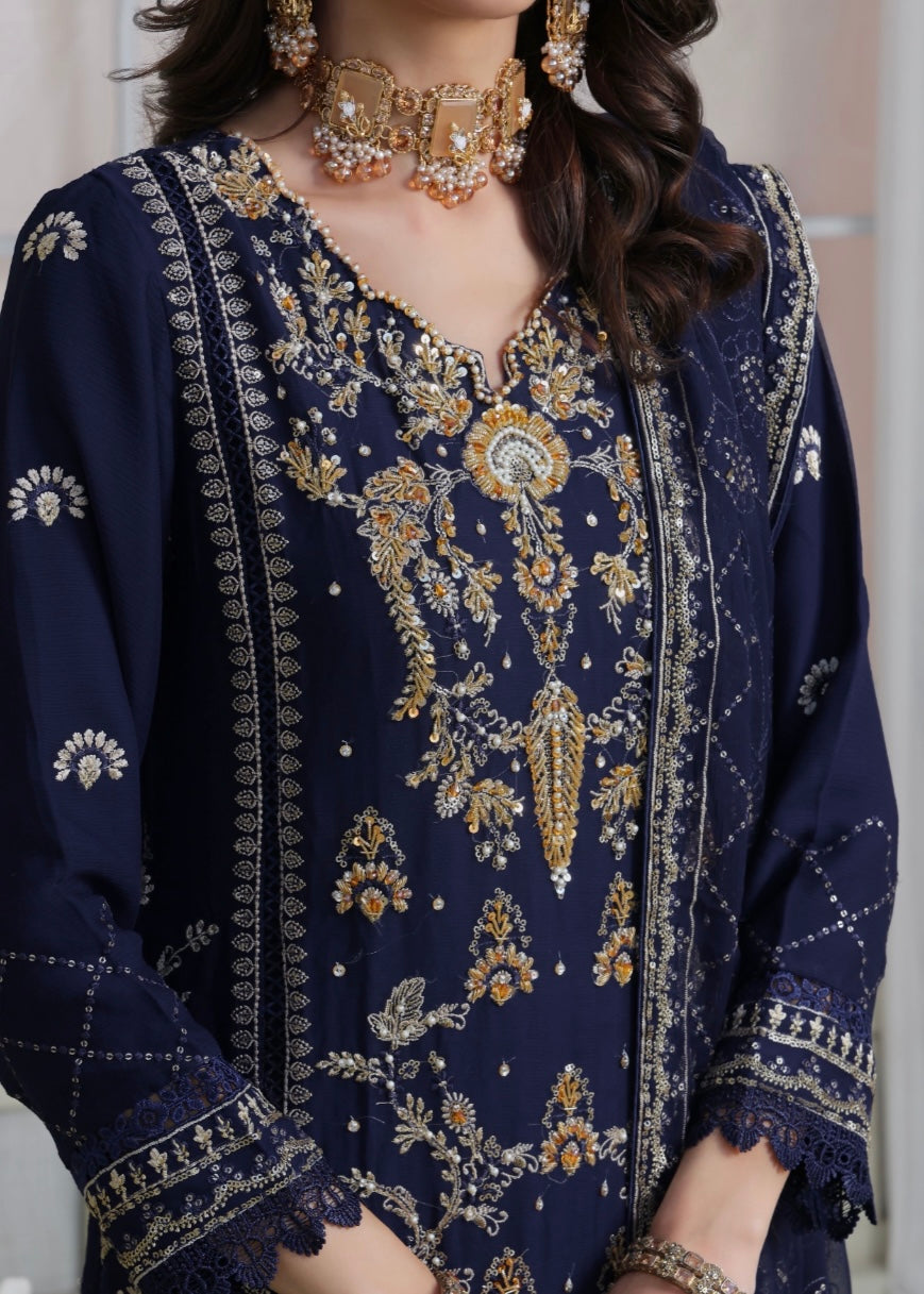 MCWU209-LUXURY CHIFFON EMBROIDERED SUITS