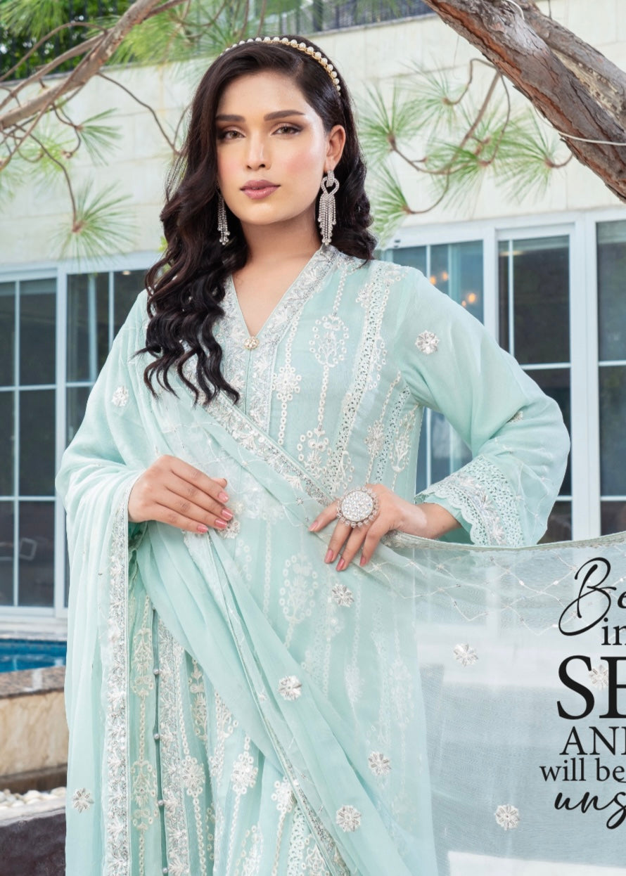 MCAN707-PREMIUM CHIFFON GOWN