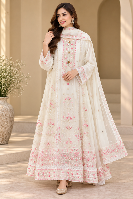 MCWU370-PREMIUM CHIFFON GOWN