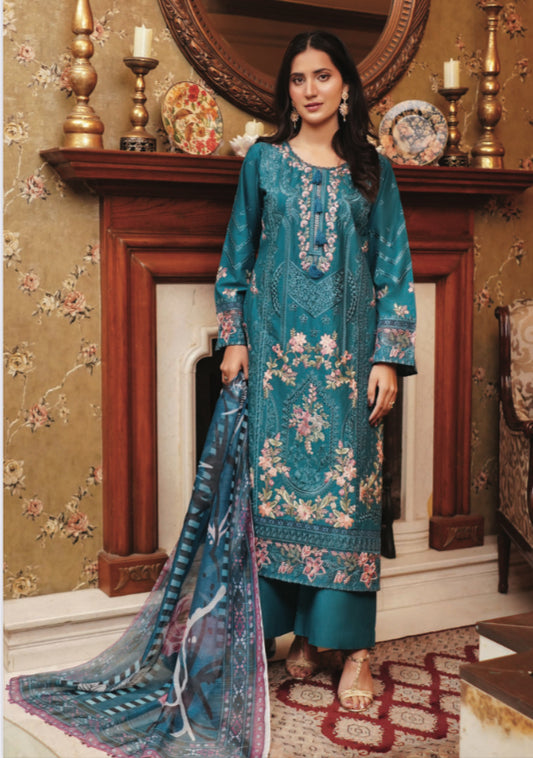 MCMR532-PREMIUM EMBROIDERED LAWN SUIT
