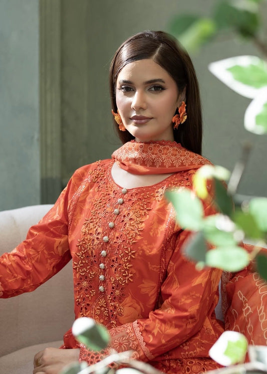 MCHA112-PREMIUM EMBROIDERED COTTON SUIT