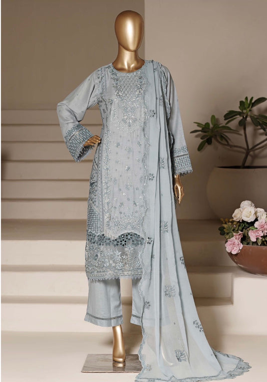 MCSBF364-PREMIUM EMBROIDERED LAWN SUIT