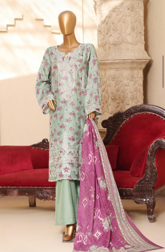 MCBS915-PREMIUM LAWN EMBROIDERED SUIT