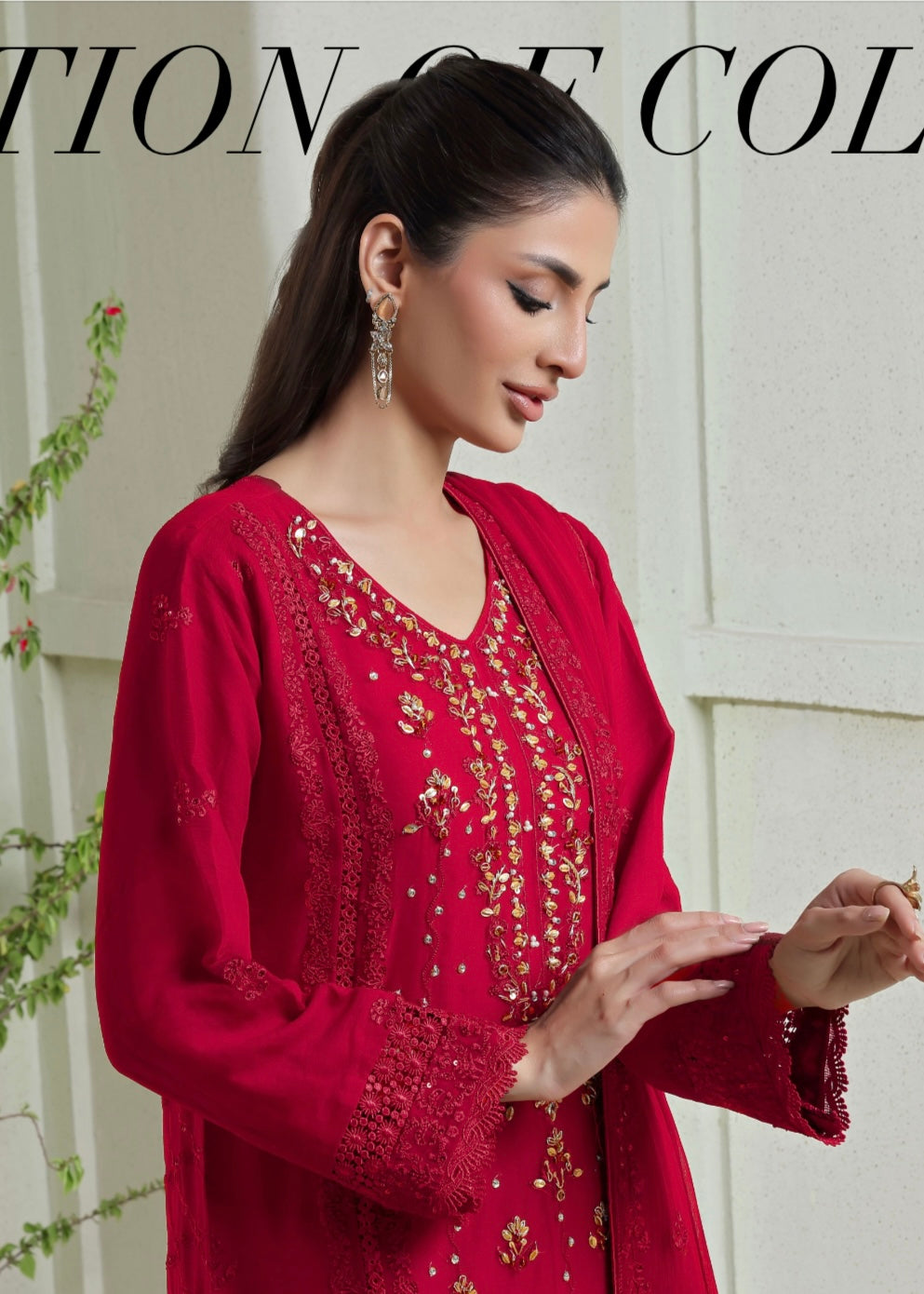 MCWU202-LUXURY CHIFFON EMBROIDERED SUITS