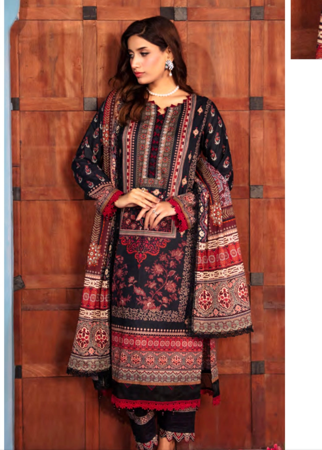 MCGA315-EMBROIDERED LAWN SUIT