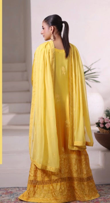 MCAG71-PREMIUM SILK EMBROIDERED GOWN SUIT