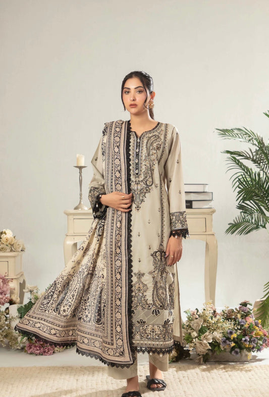 MCGA378-PREMIUM EMBROIDERED LAWN SUIT
