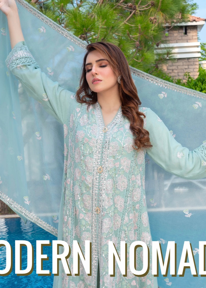 MCAN707-PREMIUM CHIFFON GOWN