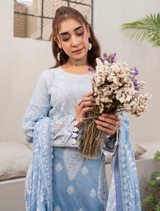 MCGA362-PREMIUM EMBROIDERED LAWN SUIT
