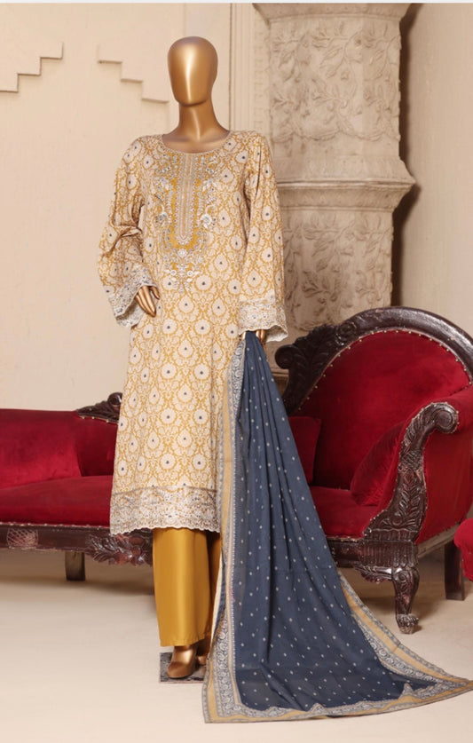 MCBS912-PREMIUM LAWN EMBROIDERED SUIT