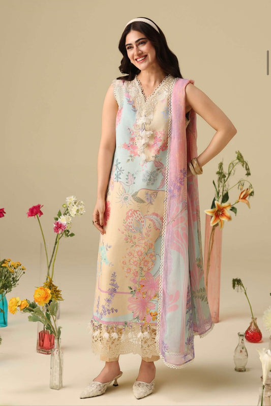 MCMS110-PREMIUM LAWN UNSTICHED SUIT