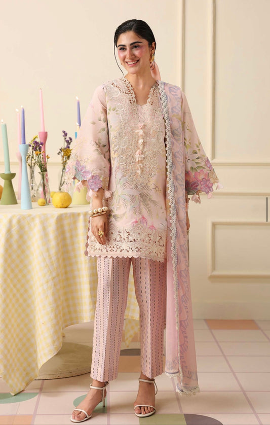 MCMS107-PREMIUM LAWN UNSTICHED SUIT