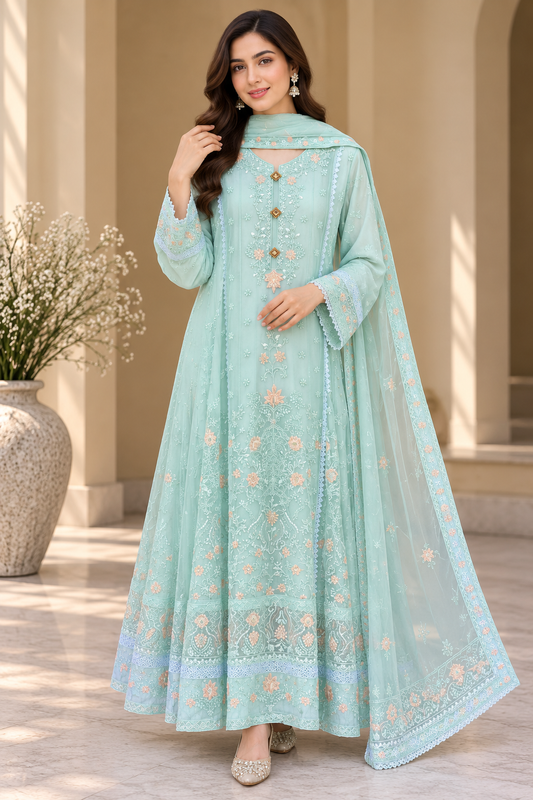MCWU365-PREMIUM CHIFFON GOWN