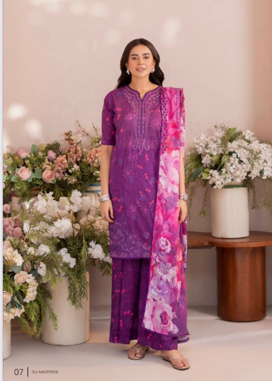 MCGj104-UNSTITCHED LAWN SUIT