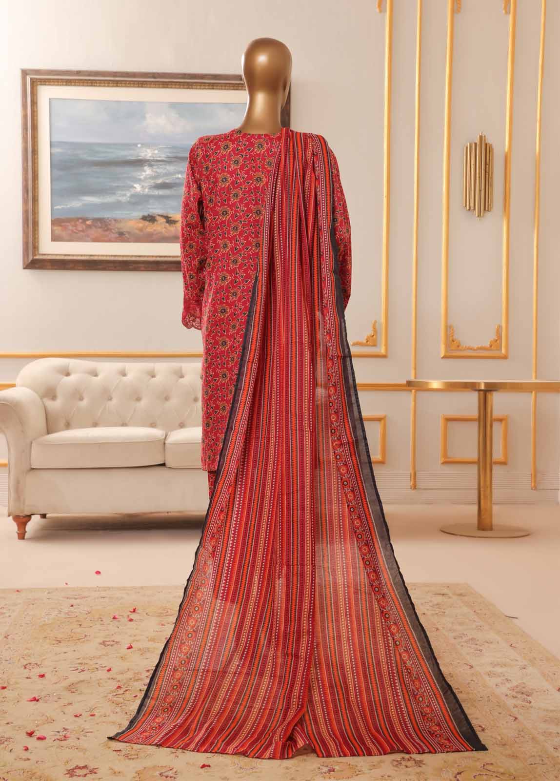 MCBSC109-LAWN CHIKANKARI SUIT