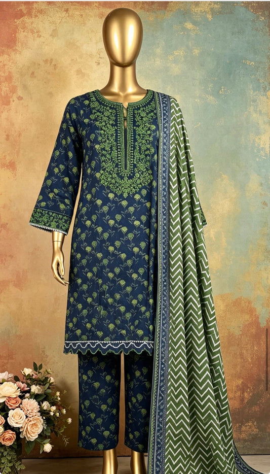 MCBS918-PREMIUM LAWN EMBROIDERED SUIT