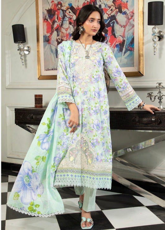 MCSZ126-PREMIUM EMBROIDERED LAWN SUIT