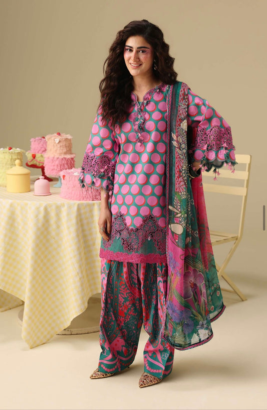 MCMS106-PREMIUM LAWN UNSTICHED SUIT