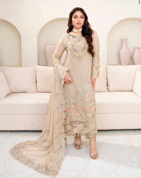 MCN105-LUXURY CHIFFON SUIT