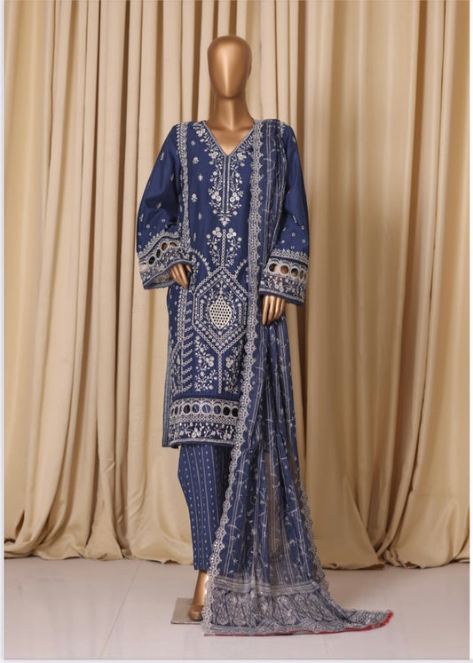 MCBSE106-PREMIUM EMBROIDERED LAWN SUIT