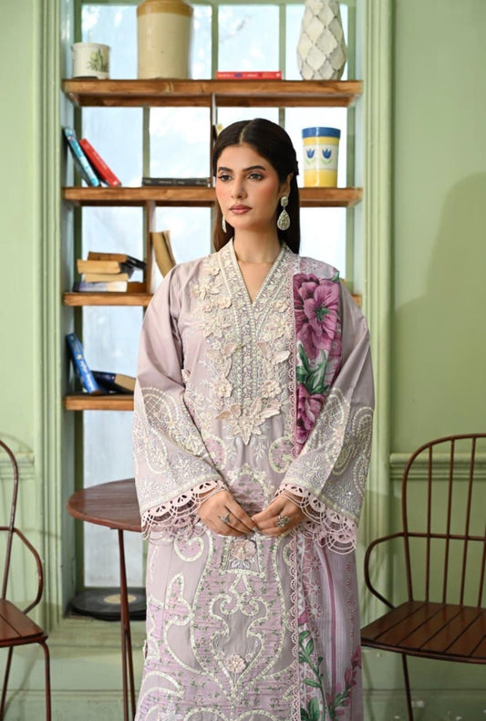 MCHA131-PREMIUM EMBROIDERED COTTON SUIT