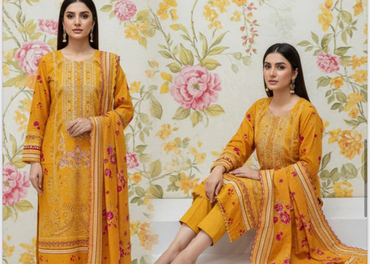 MCD157-PRINTED COTTON SUIT