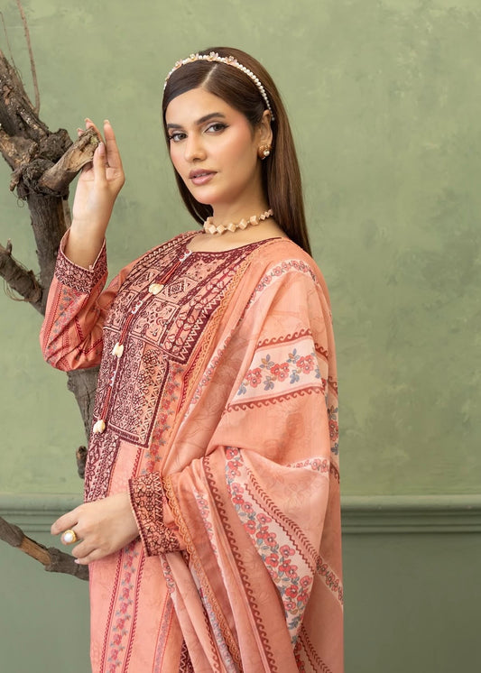 MCHA106-PREMIUM EMBROIDERED COTTON SUIT