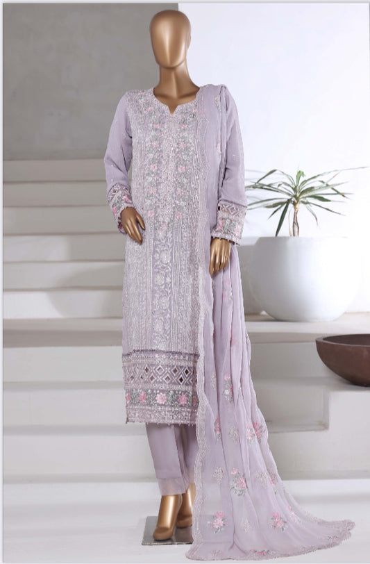 MCSBAF101-PREMIUM CHIFFON EMBROIDERED SUITS
