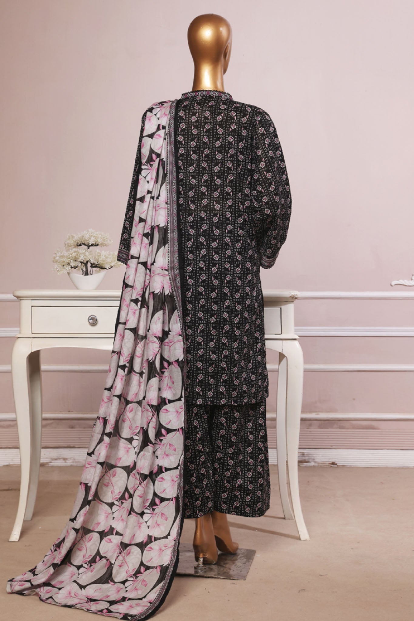 MCBSF102-PRINTED LAWN WITH FARSHI SHALWAR