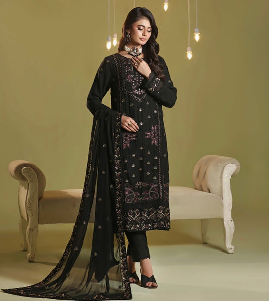 MCWU345-LUXURY CHIFFON SUIT