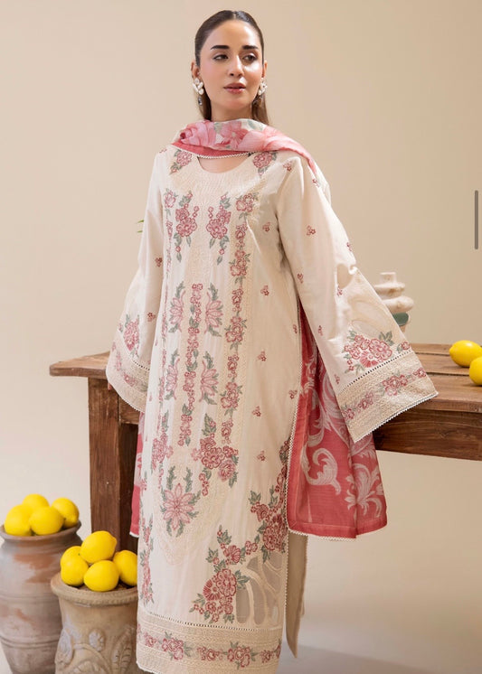 MCAD111-PREMIUM COTTON EMBROIDERED SUIT