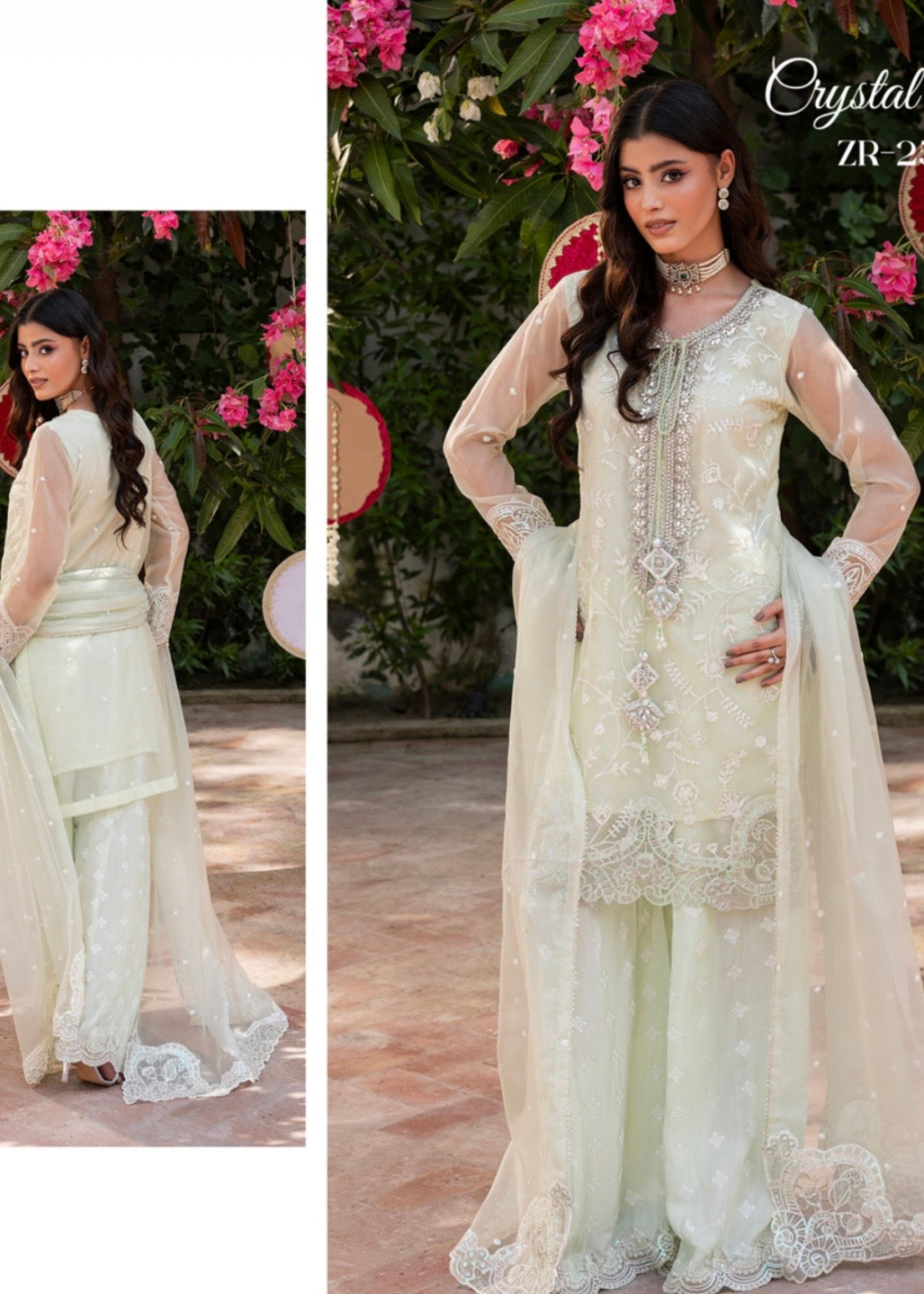 MCZH207-PREMIUM ORGANZA SUIT
