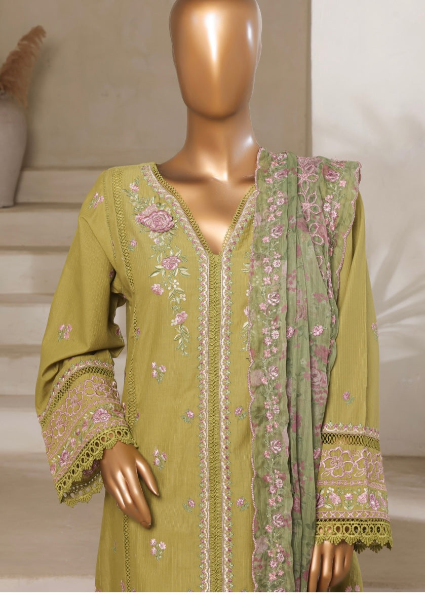 MCSBM205-LUXURY EMBROIDERED LAWN SUIT