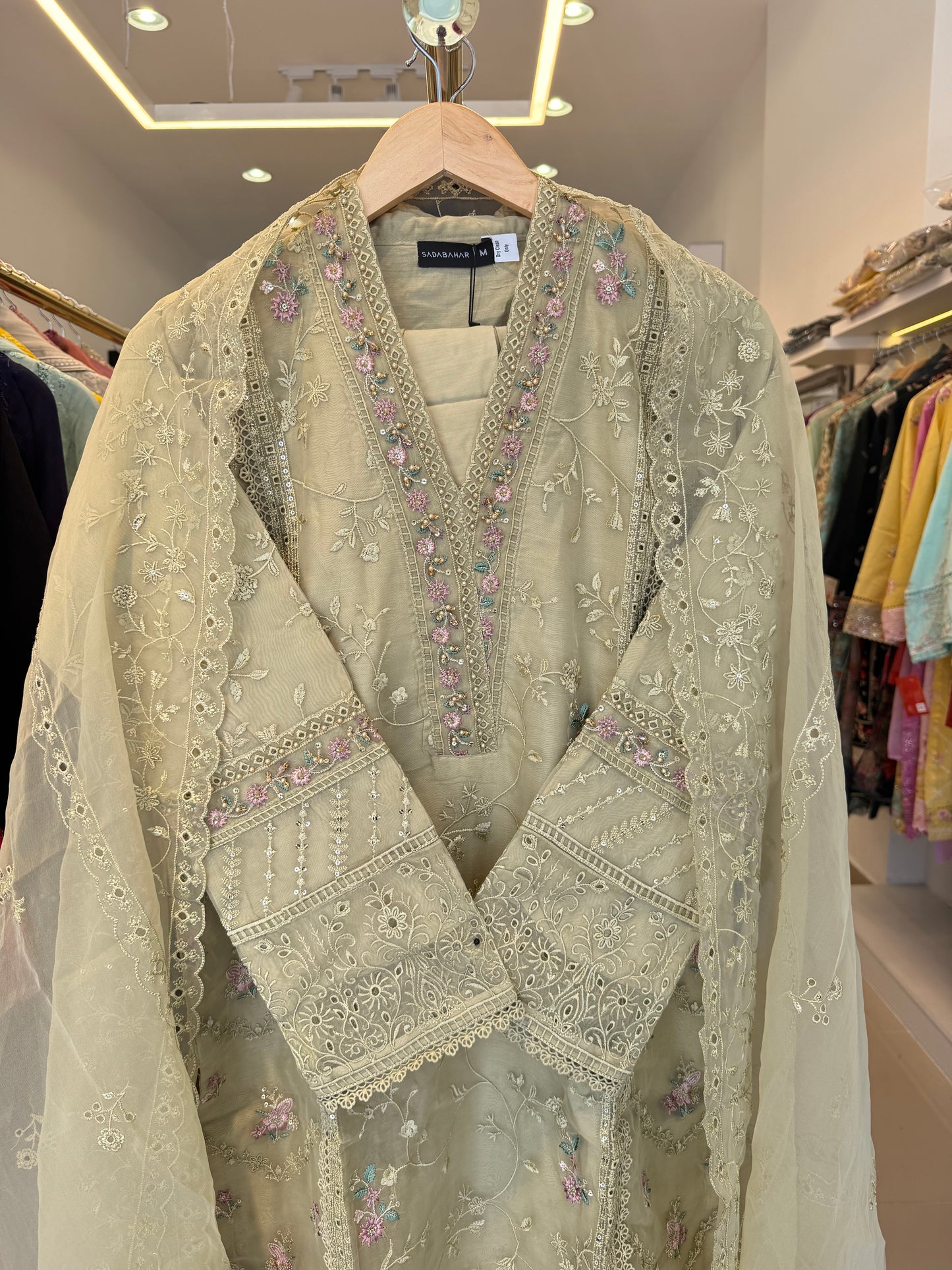 MCSB2007-FANCY ORGANZA SUIT