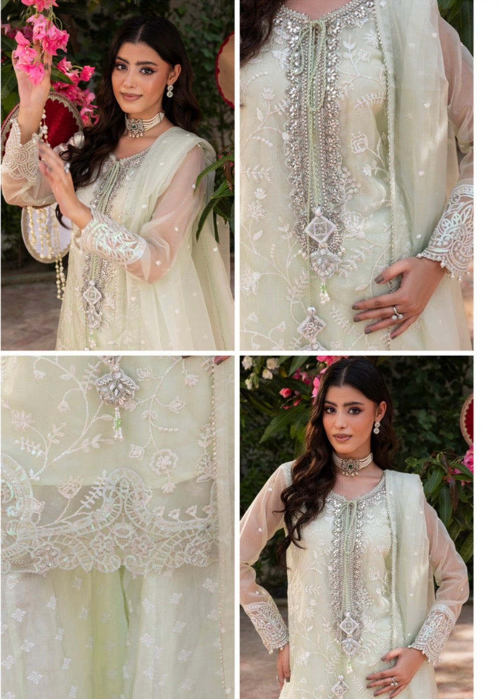 MCZH207-PREMIUM ORGANZA SUIT