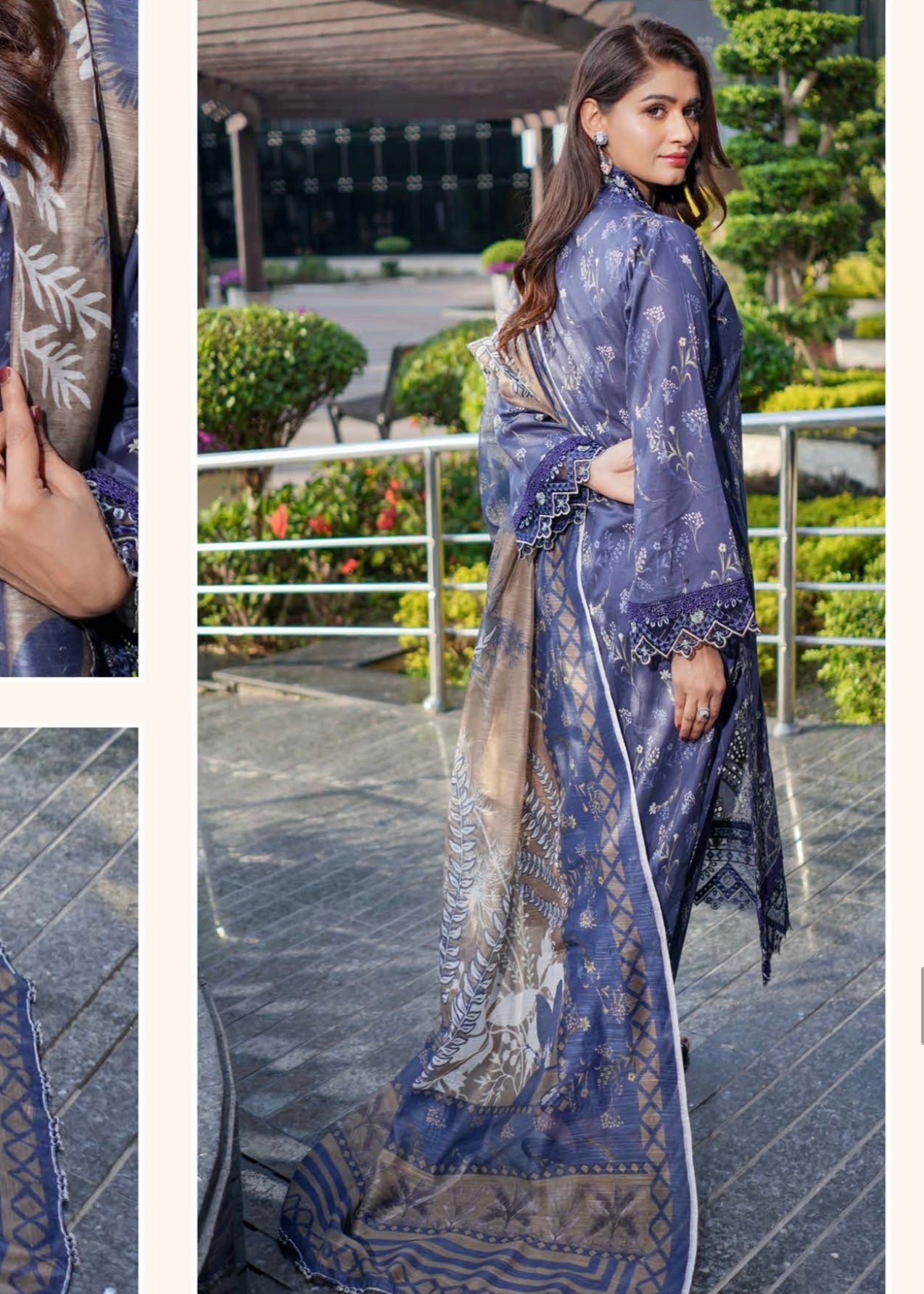 MCMR110-EMBROIDERED LAWN SUIT