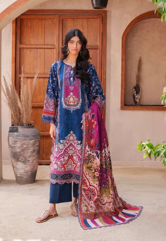 MCF117-PREMIUM RESHAM LAWN SUIT