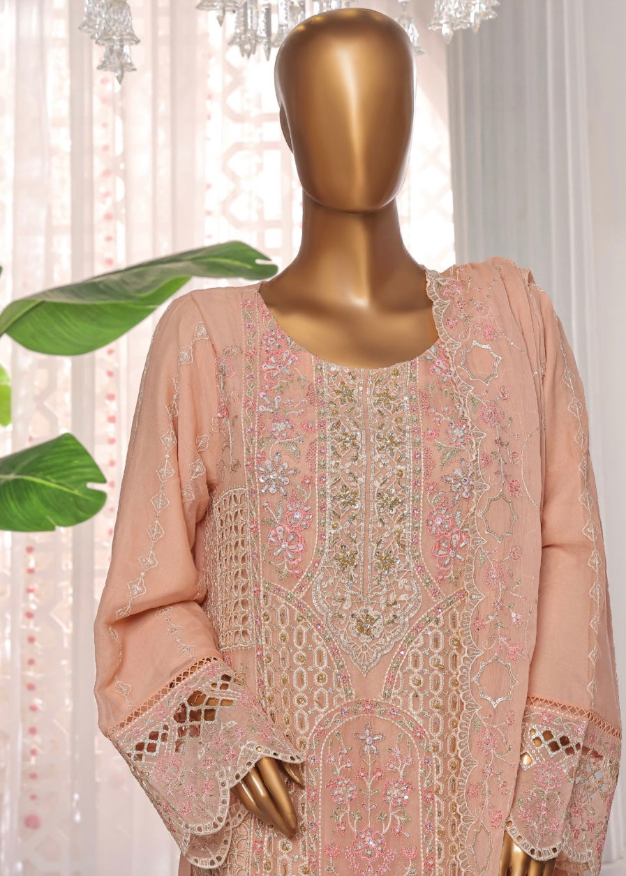 MCSB701-LUXURY CHIFFON EMBROIDERED SUIT