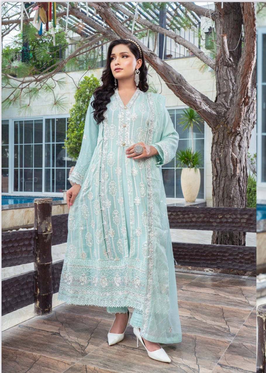 MCAN707-PREMIUM CHIFFON GOWN