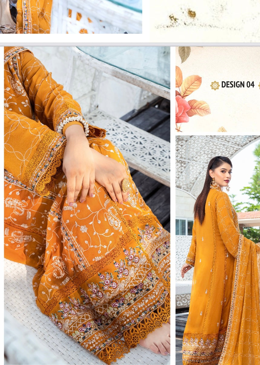 MCAN709-PREMIUM CHIFFON GOWN