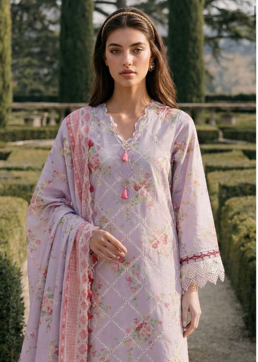 MCZB128-PREMIUM EMBROIDERED LAWN SUIT